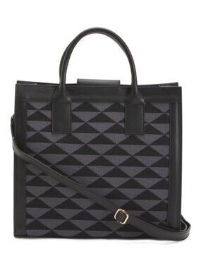 CHEVAL Made In Italy Leather Squared Satchel